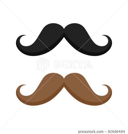 Mustache isolated on white background 92686484