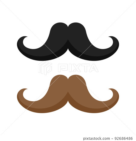 Mustache isolated on white background 92686486