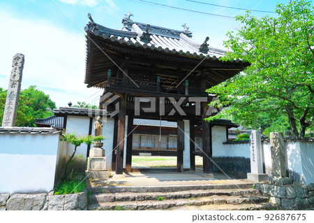Kojima 88 Temple No. 52 Fudasho Sanmon Gate of Shinjoin Kurashiki City, Okayama Prefecture Kojima 88 Temple No. 52 Fudasho Sanmon Gate of Shinjoin Kurashiki City, Okayama Prefecture 92687675