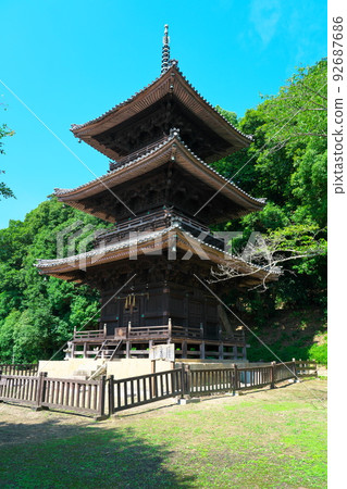 Goryu Sonryuin 三層寶塔和夏日藍天 7 岡山縣倉敷市 Goryu Sonryuin 三層寶塔和夏日藍天 7 岡山縣倉敷市 92687686