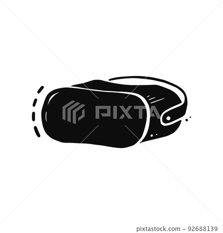 Vr glasses hand drawn doodle element. Sketch line style Vr glasses hand drawn doodle element. Sketch line style 92688139