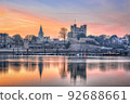 Dawn over Rochester in England 92688661