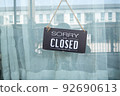 sign open and closed in restaurant for lockdown ideas unlock freedom tourist travel for lifestyle customer sign open and closed welcome new normal during Coronavirus covid-19 unlock 92690613