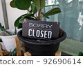 sign open and closed in restaurant for lockdown ideas unlock freedom tourist travel for lifestyle customer sign open and closed welcome new normal during Coronavirus covid-19 unlock 92690614