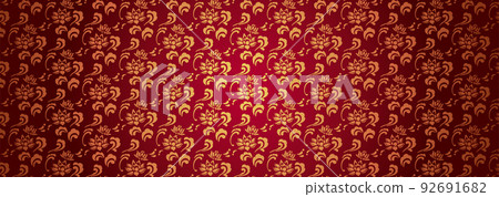 lotus pattern material 92691682