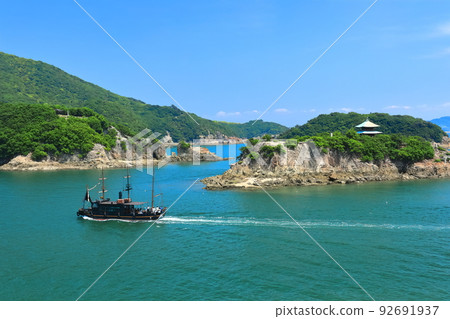 [廣島縣]晴天平成伊呂波丸和弁天島（鞆之浦） 92691937