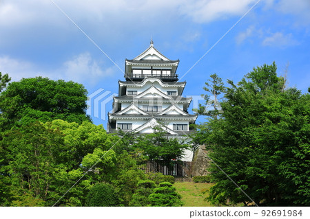 [廣島縣]重建後的福山城天守閣 92691984