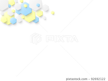Colorful hexagonal tile background material 92692122