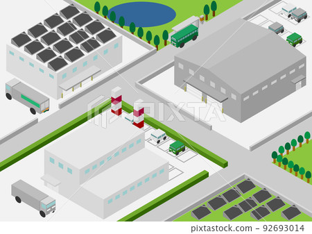 Isometric industrial park Isometric industrial park 92693014