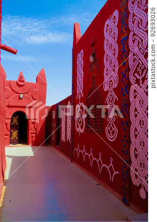 Exterior view to Damagaram sultan residence, Zinder, Niger Exterior view to Damagaram sultan residence, Zinder, Niger 92693026