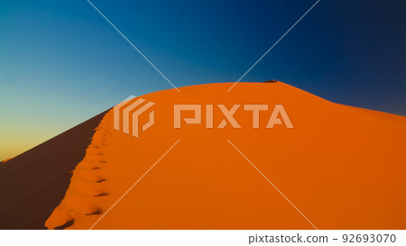 Sunrise view to Tin Merzouga dune, Tassili nAjjer national park, Algeria Sunrise view to Tin Merzouga dune, Tassili nAjjer national park, Algeria 92693070