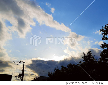 傍晚的天空 傍晚的天空 92693376