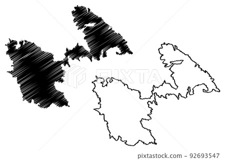 Astypalaia island (Hellenic Republic, Greece, Aegean Sea) map vector illustration, scribble sketch Astypalaia map Astypalaia island (Hellenic Republic, Greece, Aegean Sea) map vector illustration, scribble sketch Astypalaia map 92693547