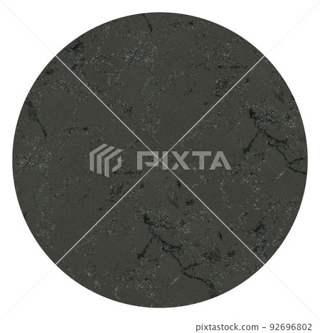 Quartz gray round seamless ceramic mosaic tile and pattern useful as background or texture 92696802