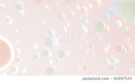 Abstract background with colorful ball levitating. 92697524