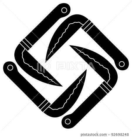 這是一個家族的徽章。它被稱為四個鐮刀角。 92698248