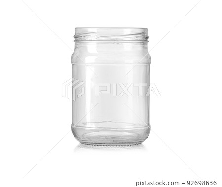 empty glass jar with a screw thread 92698636
