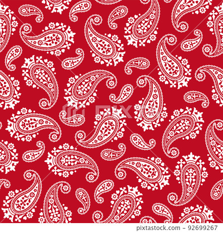 簡單可愛的佩斯利花紋， 92699267