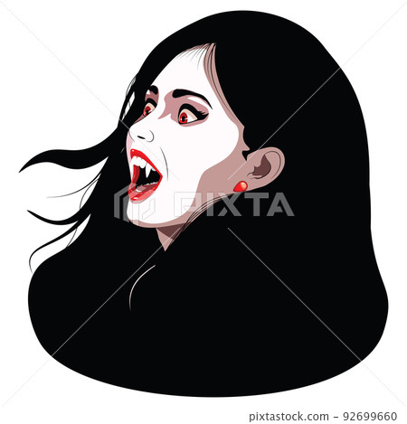 Vampire girl with red eyes Vampire girl with red eyes 92699660