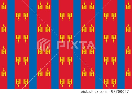 Geometric pattern in the colors of the national flag of Mongolia. The colors of Mongolia. Geometric pattern in the colors of the national flag of Mongolia. The colors of Mongolia. 92700067