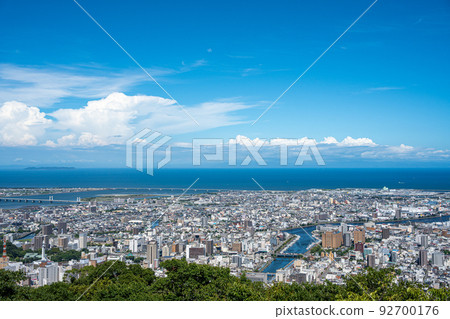 [Tokushima] View from near the summit of Mt. Bizan 92700176
