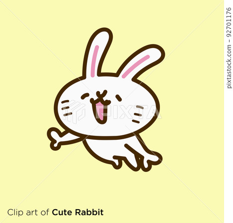 Rabbit character illustration series "Flying Rabbit" 92701176