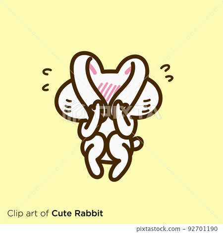 Rabbit Character Illustration Series "Shy Rabbit" 92701190