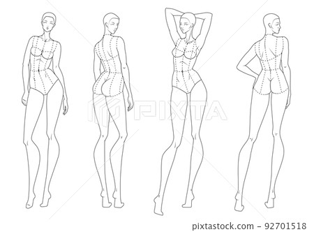 Fashion figure ten heads design template croquis wearing bodice Fashion figure ten heads design template croquis wearing bodice 92701518