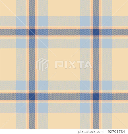 Plaid seamless pattern. Check fabric texture. Vector textile print. 92701784