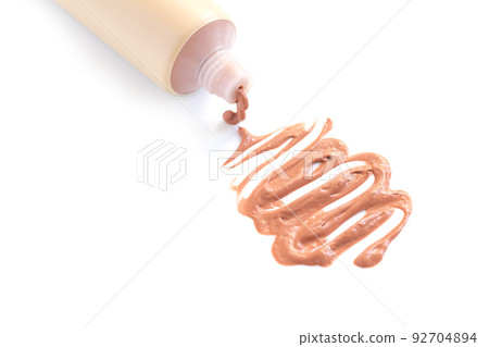 Tube of bb tone cream foundation isolated on white background Tube of bb tone cream foundation isolated on white background 92704894