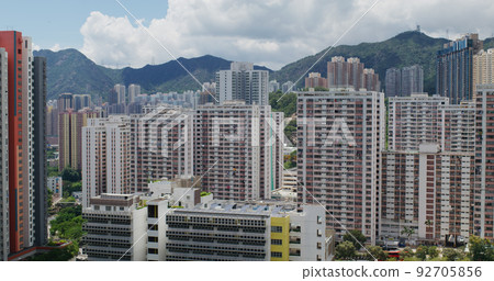 Hong Kong residential district in Choi Hung Hong Kong residential district in Choi Hung 92705856