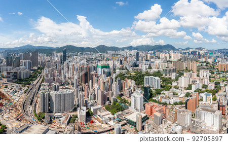 Aerial view of Hong Kong city Aerial view of Hong Kong city 92705897