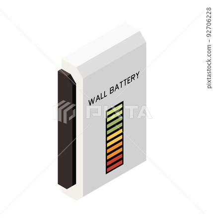 Wall Battery Isometric Composition 92706228