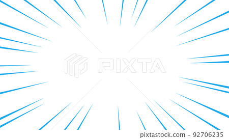 藍色集中線的矢量圖解 藍色集中線的矢量圖解 92706235