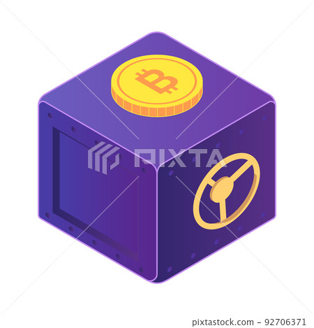 Cryptocurrency Safe Box Composition Cryptocurrency Safe Box Composition 92706371