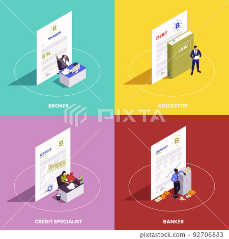 Financial Professions Compositions Set 92706883