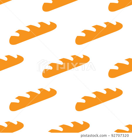 Bread seamless pattern for your background design. 92707320