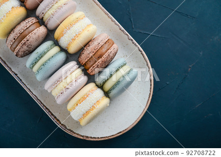 Colorful french macarons Colorful french macarons 92708722