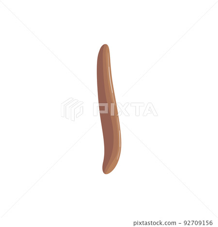 Normal stool condition of healthy digestive system, flat vector isolated. Normal stool condition of healthy digestive system, flat vector isolated. 92709156