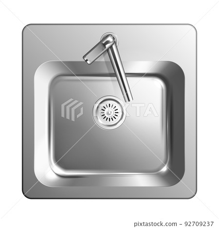 Realistic Metal Drainage Grate Sink Concept 92709237