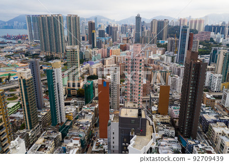 Top view of Hong Kong city Top view of Hong Kong city 92709439