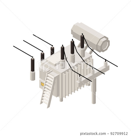 Power Transformer Isometric Composition Power Transformer Isometric Composition 92709912