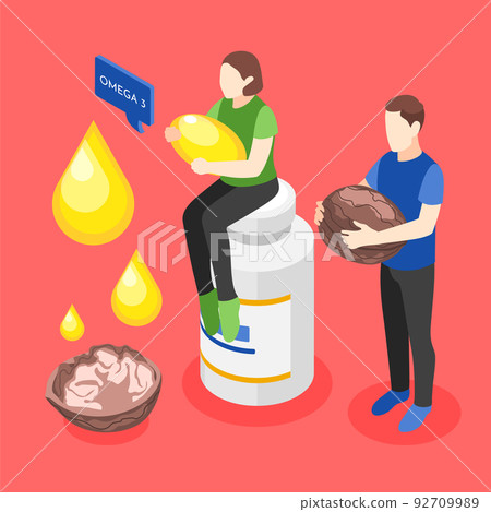 Omega 3 Isometric Background Omega 3 Isometric Background 92709989