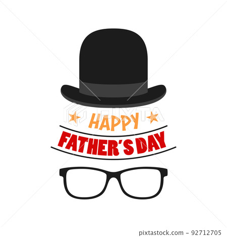 Happy Father's Day design on white background 92712705