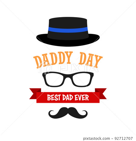 Happy Father's Day design on white background 92712707