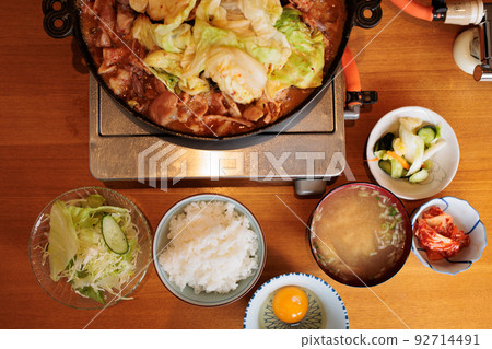 Kazuno offal after cooking (Kazuno City, Akita Prefecture) From above 92714491