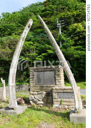 [Goto City, Saikai National Park, Arakawa Onsen, arch of whale bones reminiscent of the past of whaling] 92714761