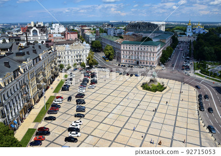 View from Saint Sophia Cathedral in Kyiv, Ukraine 92715053