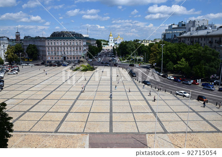 View from Saint Sophia Cathedral in Kyiv, Ukraine View from Saint Sophia Cathedral in Kyiv, Ukraine 92715054