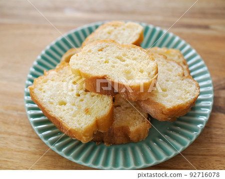 sugar rusks on a plate sugar rusks on a plate 92716078